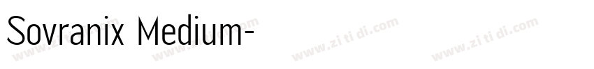 Sovranix Medium字体转换 Sovranix Medium字体转换